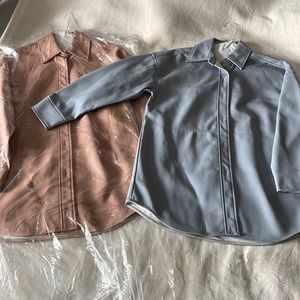 Aritzia Babaton Pelli Shirt Jackets Vegan Leather (new condition)